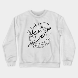 I Love Dolphins Crewneck Sweatshirt